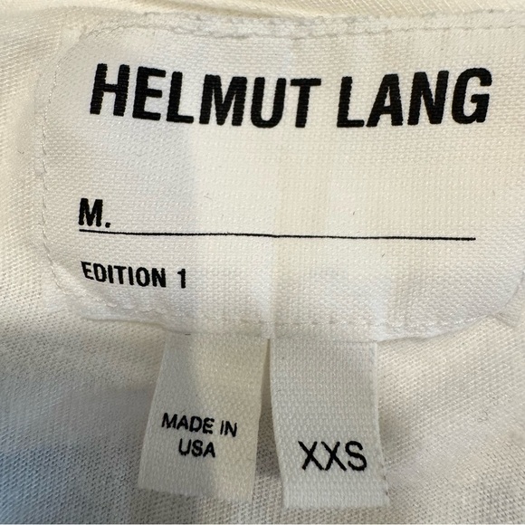 HELMUT LANG Logo Tank Top Women's XXS White Workout Gym Athletic Activewear - Picture 4 of 9